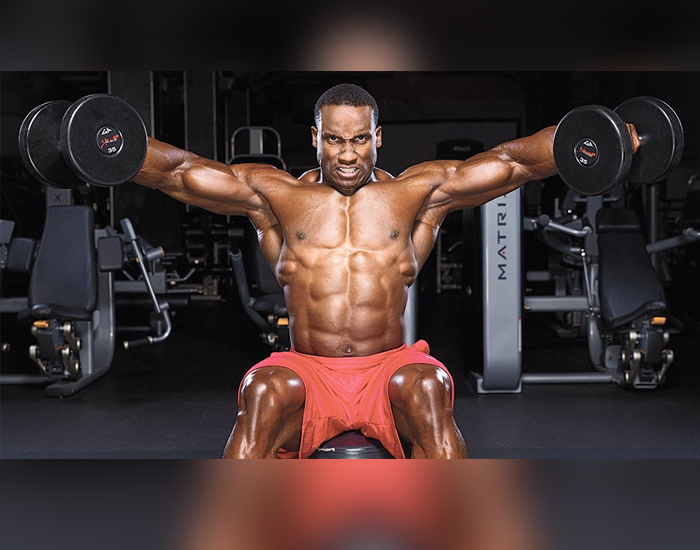 Bent-Over Dumbbell Lateral Raise Bent-Over Dumbbell Lateral Raise